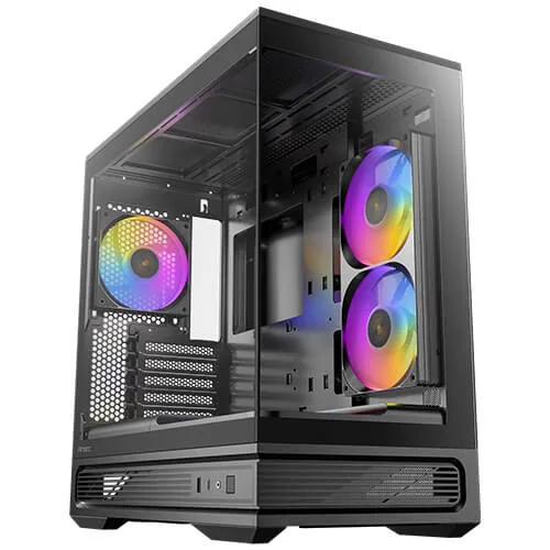 Antec Antec C2M ARGB PC Case, Micro-ATX, 415mm GPU, 360mm Radiator, USB 3.2 Gen 2 Type-C 10Gbps — photo du produit