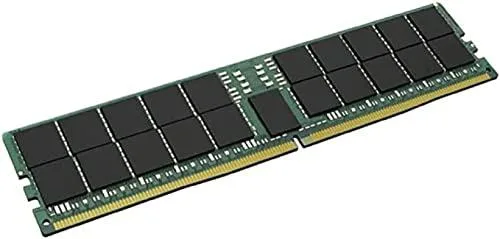 Green 288-pin DDR5 DIMM module with black chips, no heat spreader