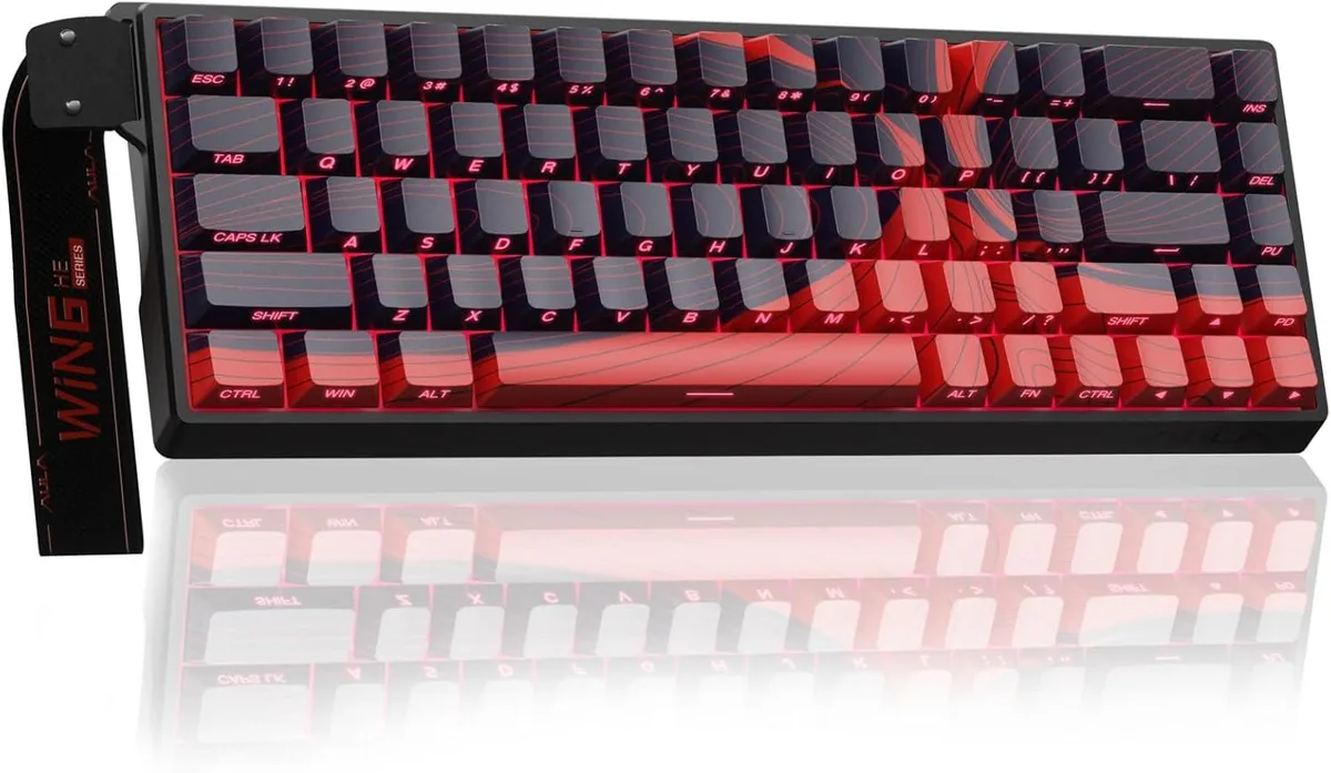 Compact 60 percent wired keyboard with RGB backlighting