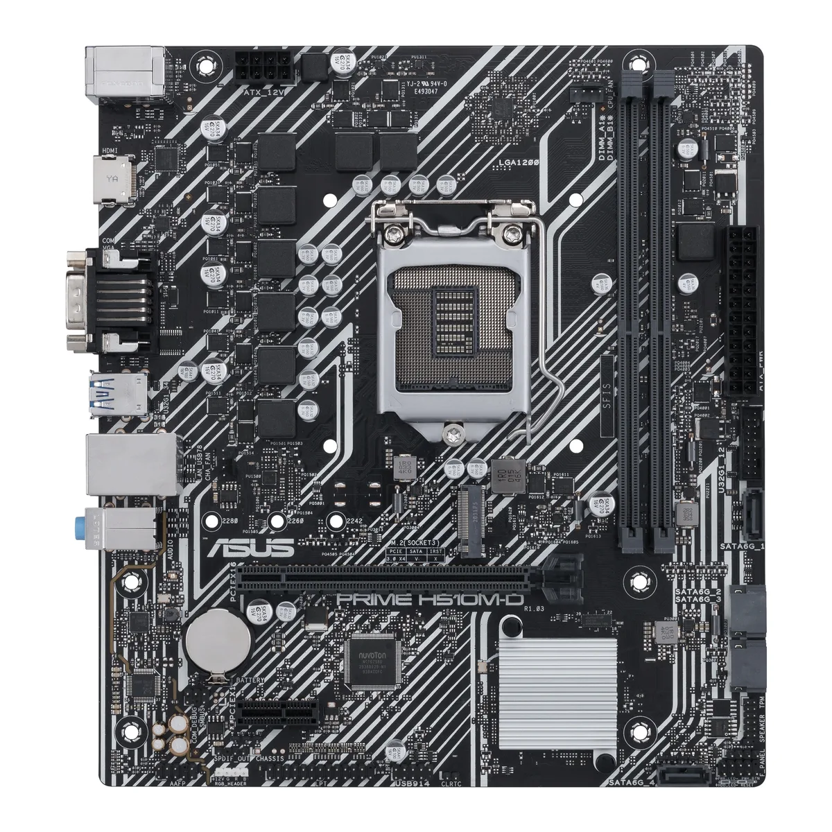 ASUS ASUS PRIME H510M-D Intel H510 LGA 1200 Micro ATX DDR4 motherboard — product photo