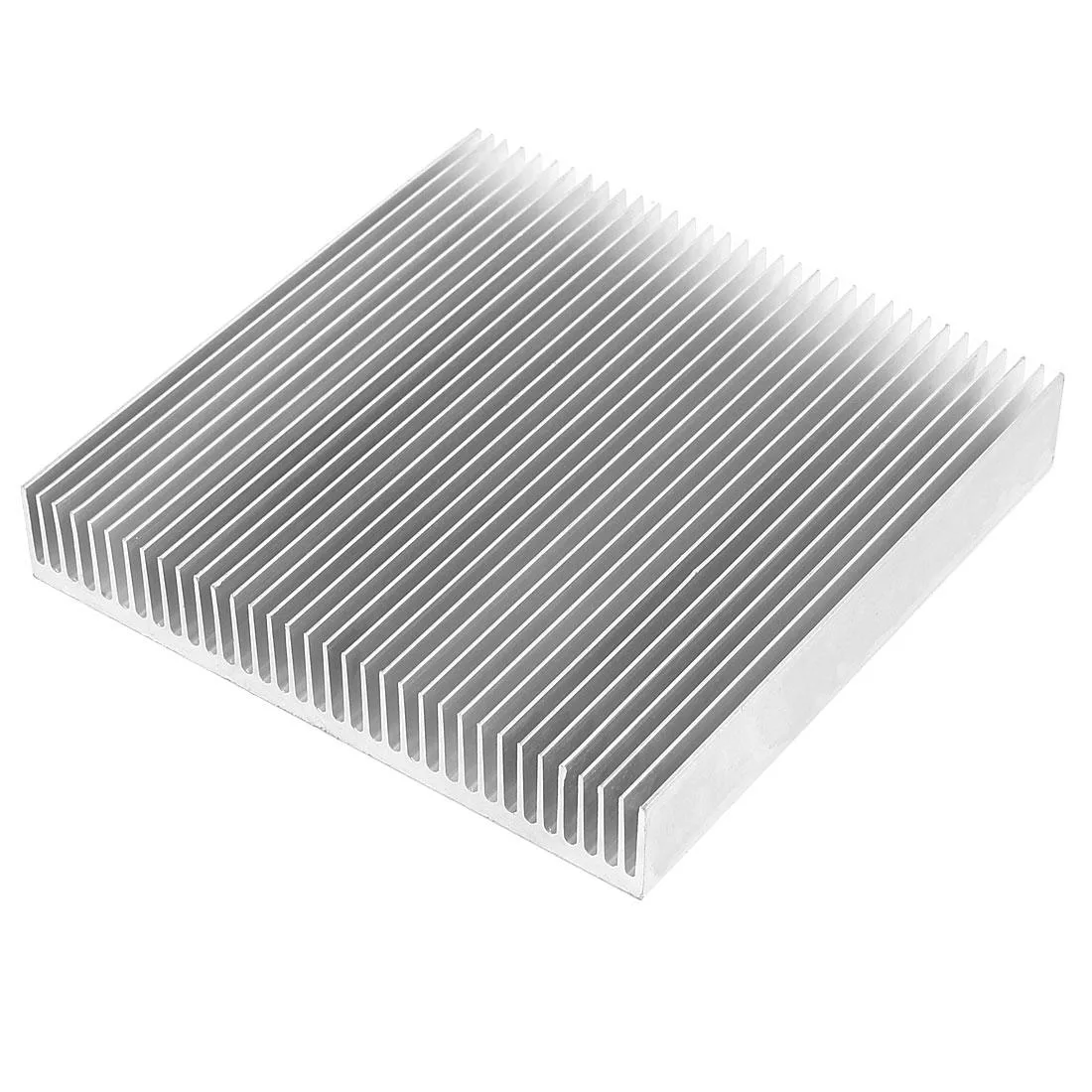 Silver tone aluminium CPU cooler 90x90x15mm