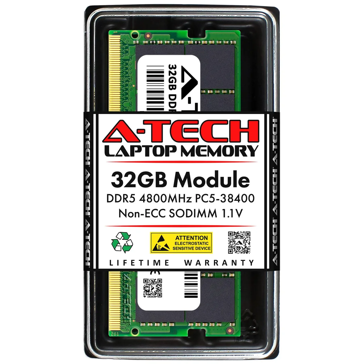 A-Tech A-Tech 32GB DDR5-4800 Laptop RAM Module — 商品写真