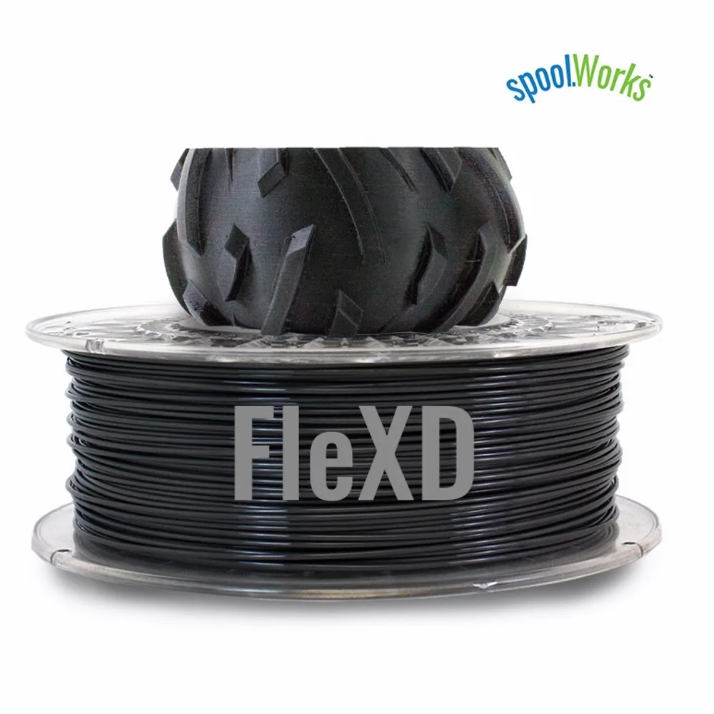 E3D Online E3D Online spoolWorks FleXD TPU Filament 2.85mm 500g Black 3d printers accessory — Produktfoto