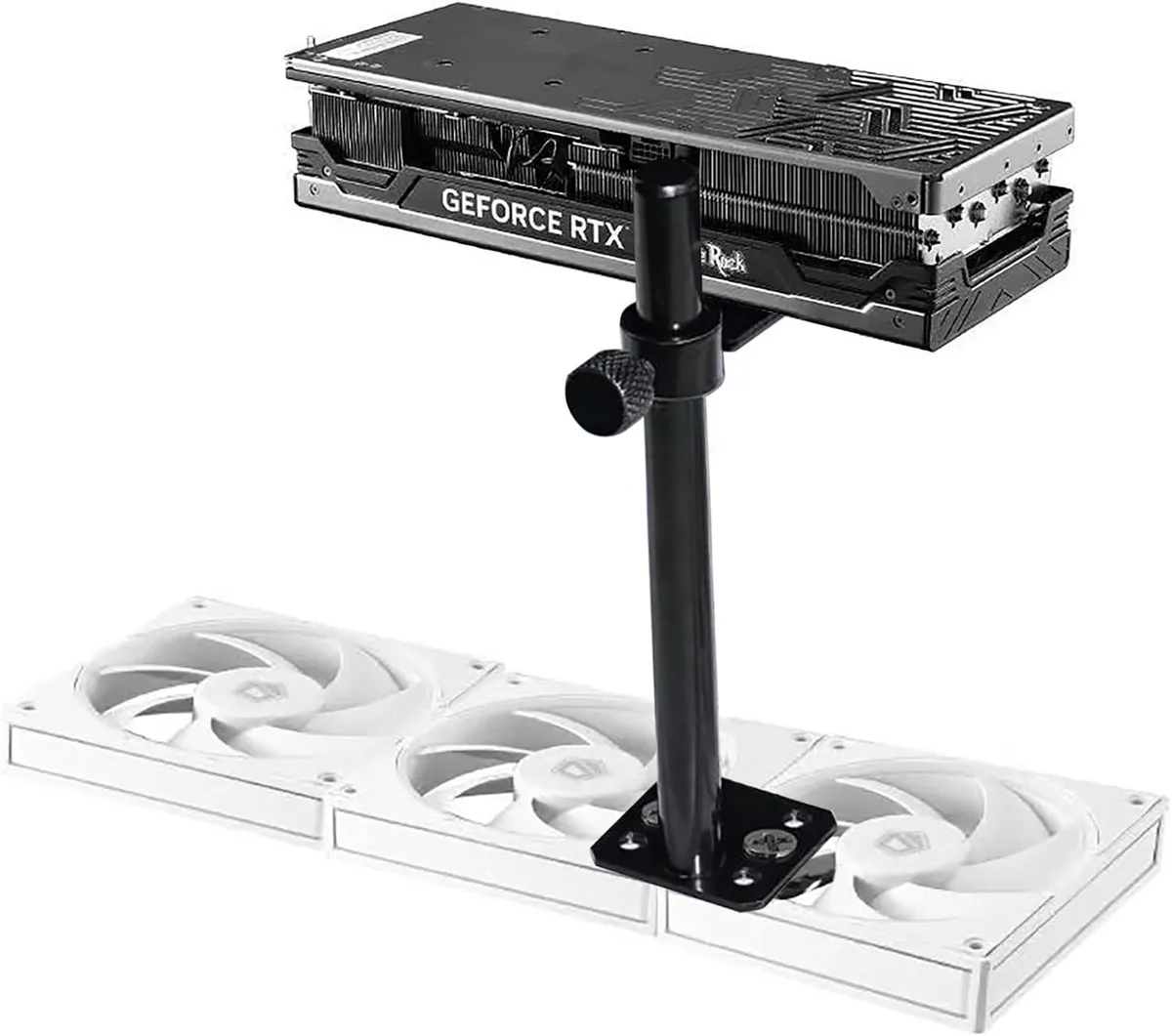 BFKK BFKK GPU Support Bracket Fan Mounting L 3.15" 80mm Black — product photo