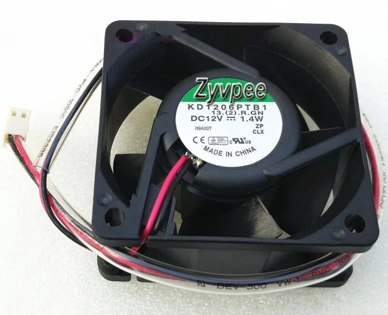 Zyvpee Zyvpee KD1206PTB1 60 x 25 mm 12 V 1.4 W 2-pin case fan — 제품 사진
