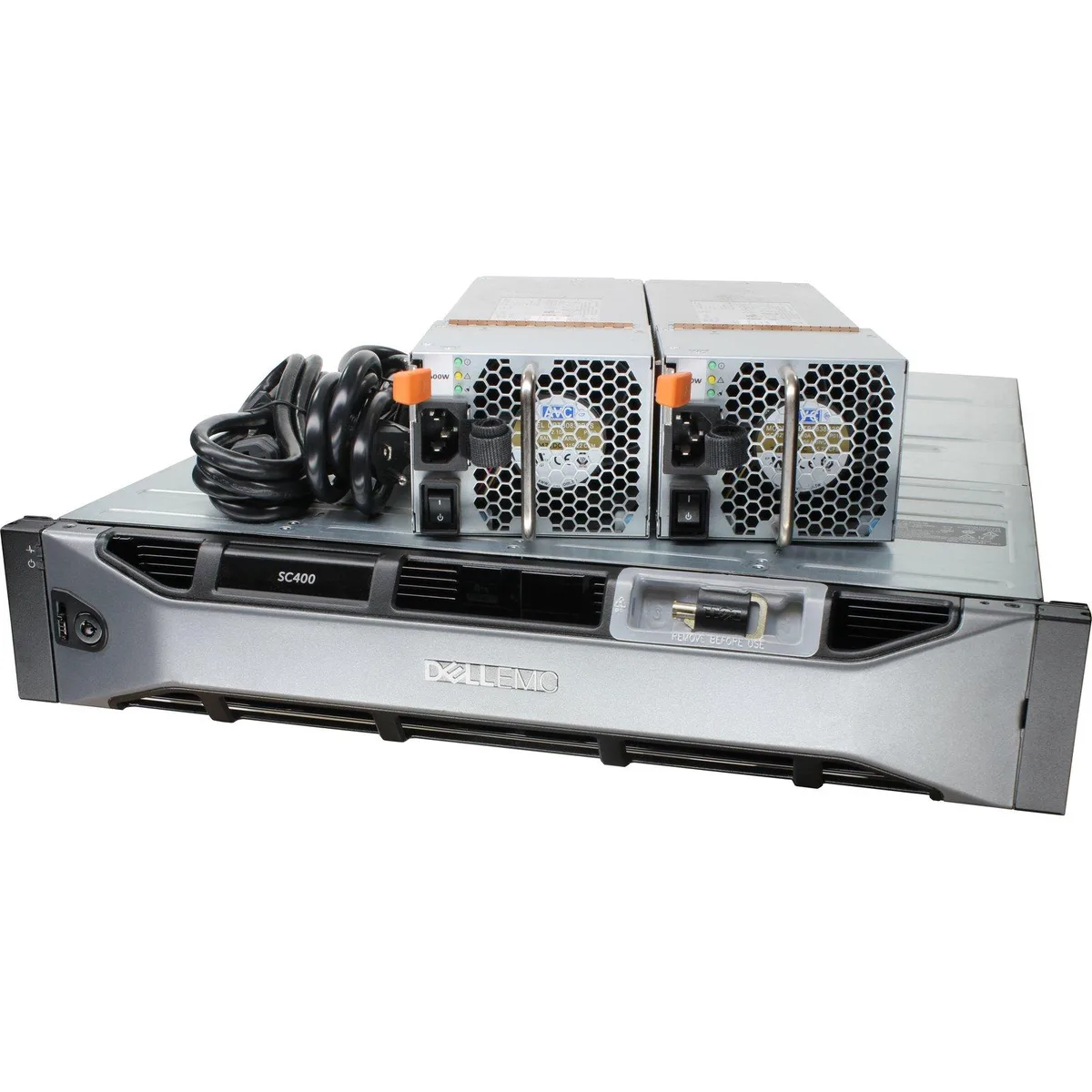 Silver 2U rack enclosure with twelve 3.5 inch drive bays and front bezel