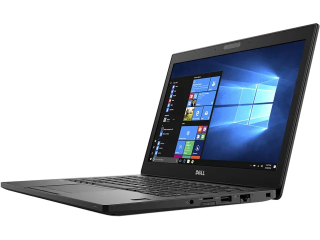 Silver 12.5 inch Dell Latitude 7280 laptop closed, thin and light business design
