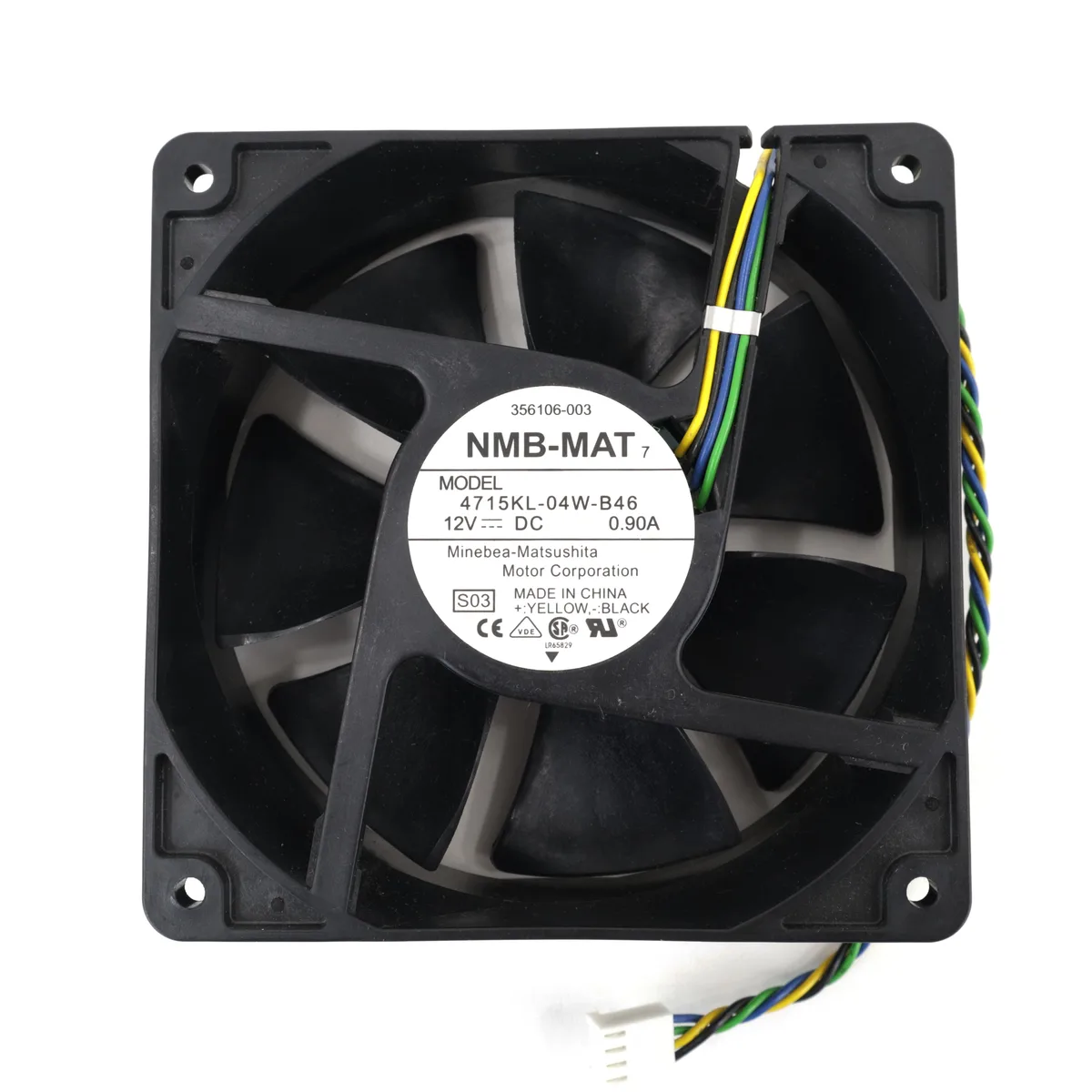HP HP XW8200 System Fan 4715KL-04W-B46 120mm 4-Pin 12V 0.9A — produktbild