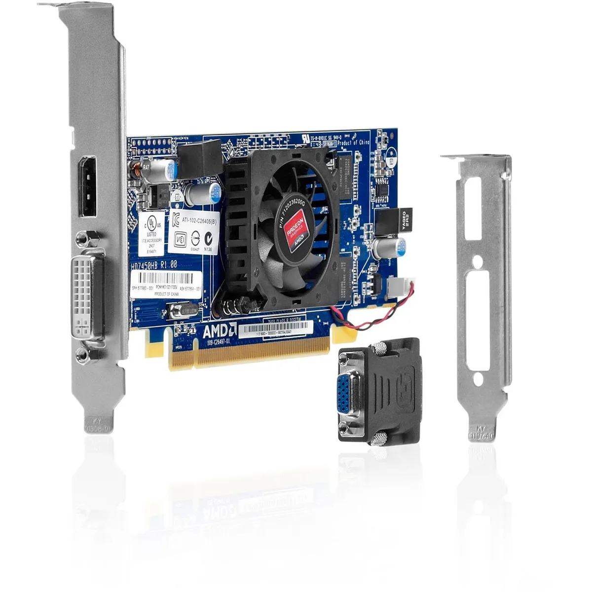 HP Radeon HD 7450 graphics card with DisplayPort