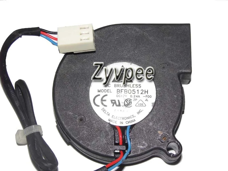 Zyvpee Zyvpee BFB0512H F00 5015 12V .24A 3 Pin Blower Case Fan — 商品写真