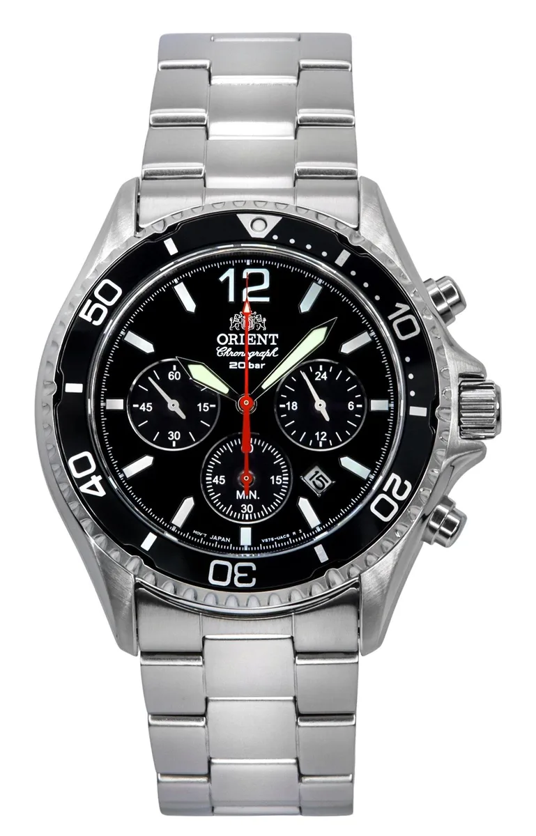 Orient Orient RA-TX0202B10B Black Dial Solar Diver's 200M Watch — fotografia produsului