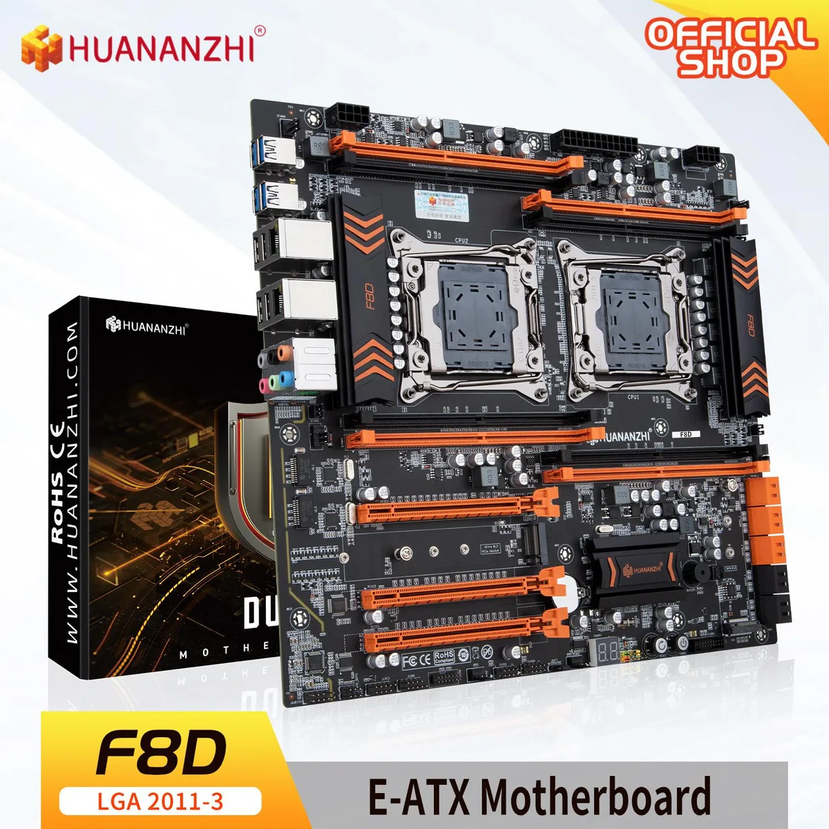 HUANANZHI HUANANZHI X99 F8D Intel motherboard — product photo