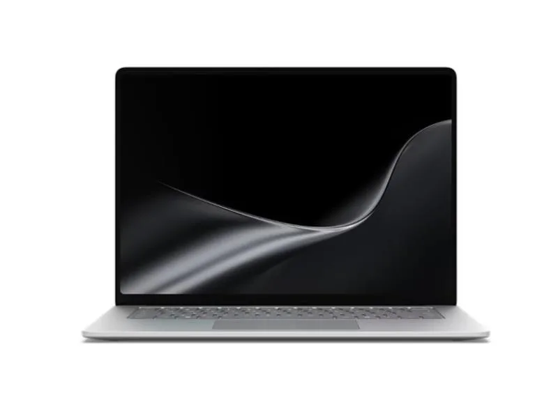 Thin platinum laptop with 13.8 inch touchscreen display