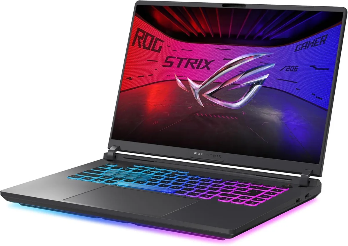 ASUS ROG Strix G16 2025 Eclipse Gray laptop closed lid matte finish