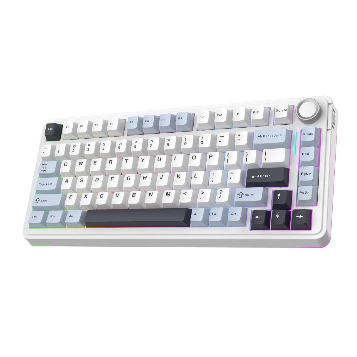 Epomaker Epomaker EA75 75% gaming keyboard, 81 keys, light blue — photo du produit
