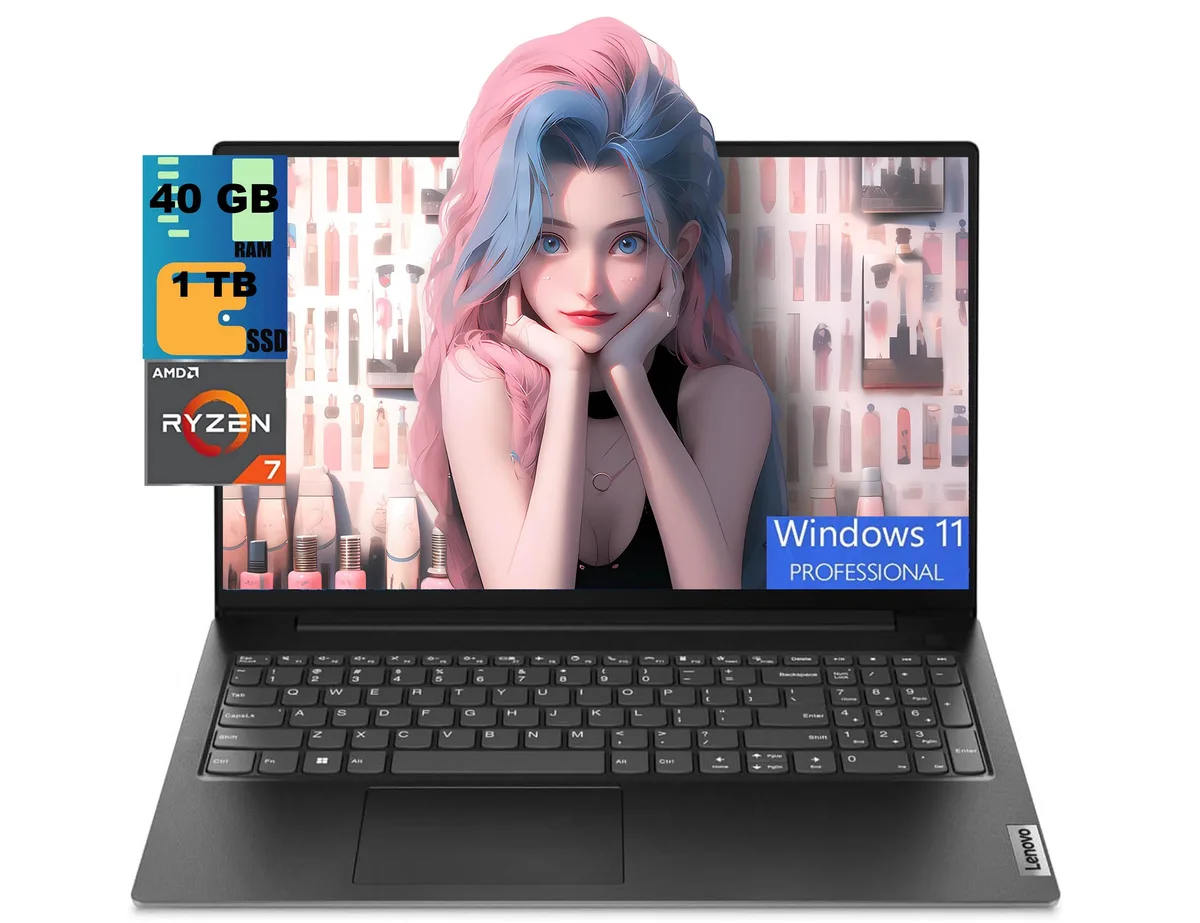 Lenovo Lenovo V15 laptop Ryzen 7 7730U 40GB 1TB SSD 15.6" FHD — photo du produit