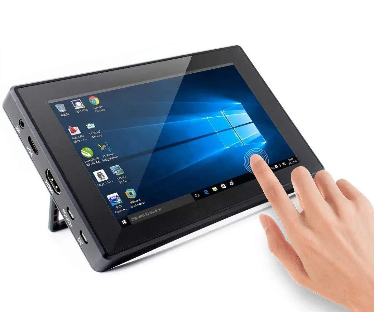 LORDWORLD LORDWORLD 7 inch HDMI LCD (H) 1024x600 Capacitive Touch Screen with Case — foto produk