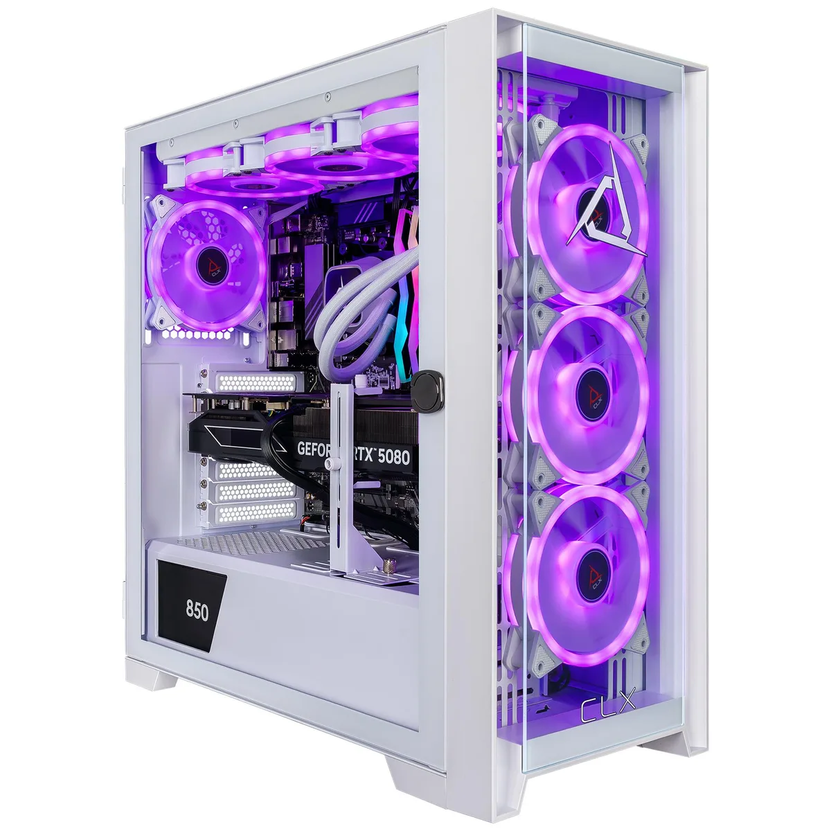 CLX Gaming CLX Gaming TGMSETRTU5104WM gaming PC Ryzen 9 9900X 32GB DDR5 RTX 5080 16GB 2TB NVMe — photo du produit