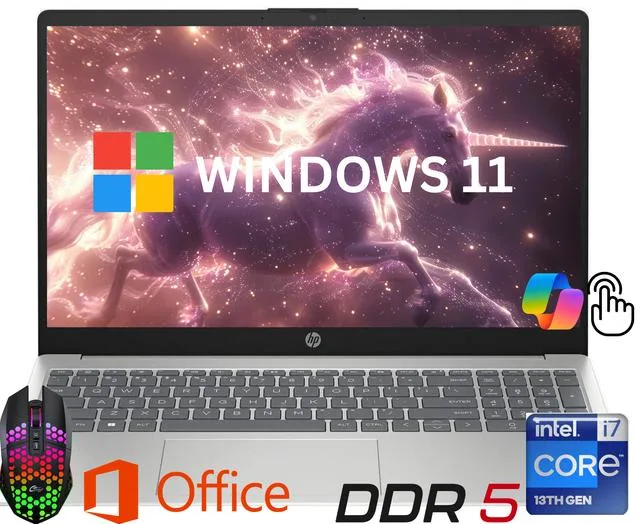 HP HP 15.6" FHD Touch Business Laptop i7-1355U 16GB 512GB Silver — صورة المنتج