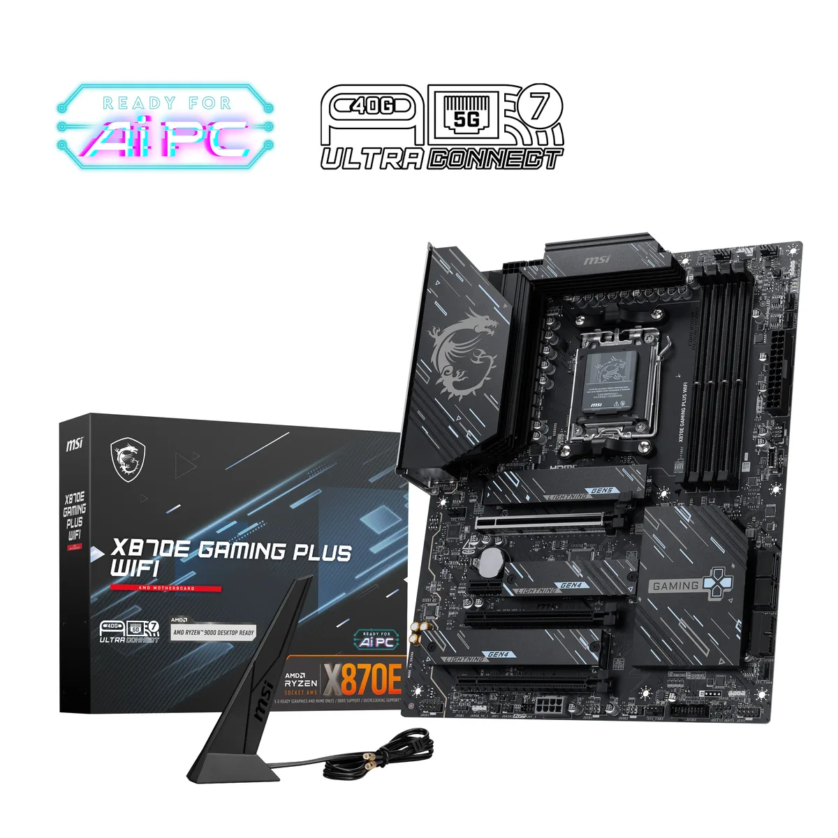 MSI MSI X870E GAMING PLUS WIFI AMD motherboard — product photo