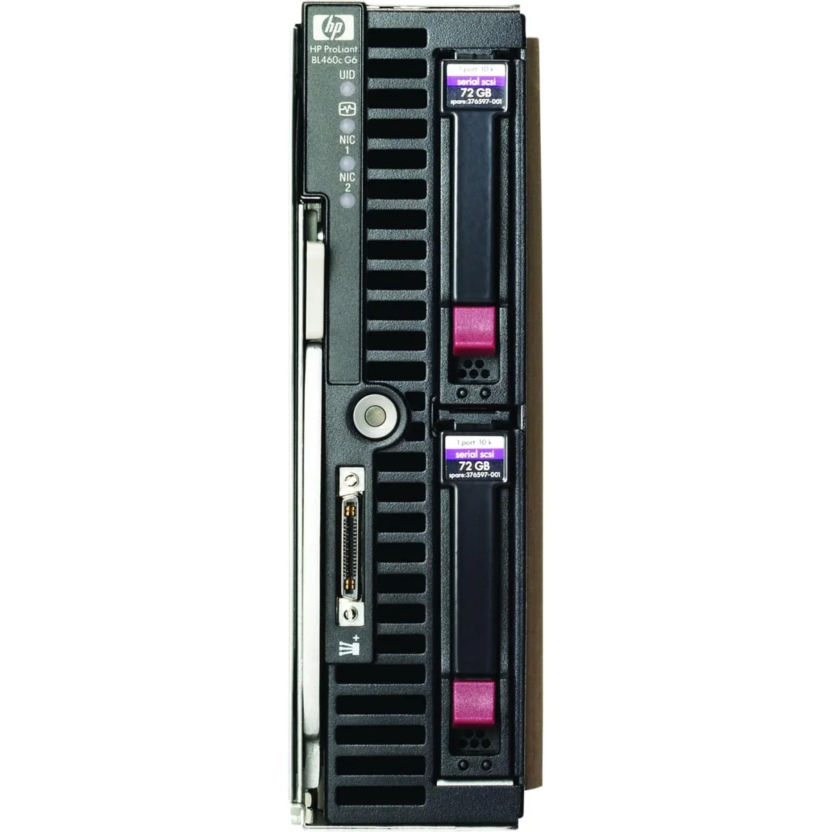 HP ProLiant BL460c G6 half-height blade server, silver metal enclosure