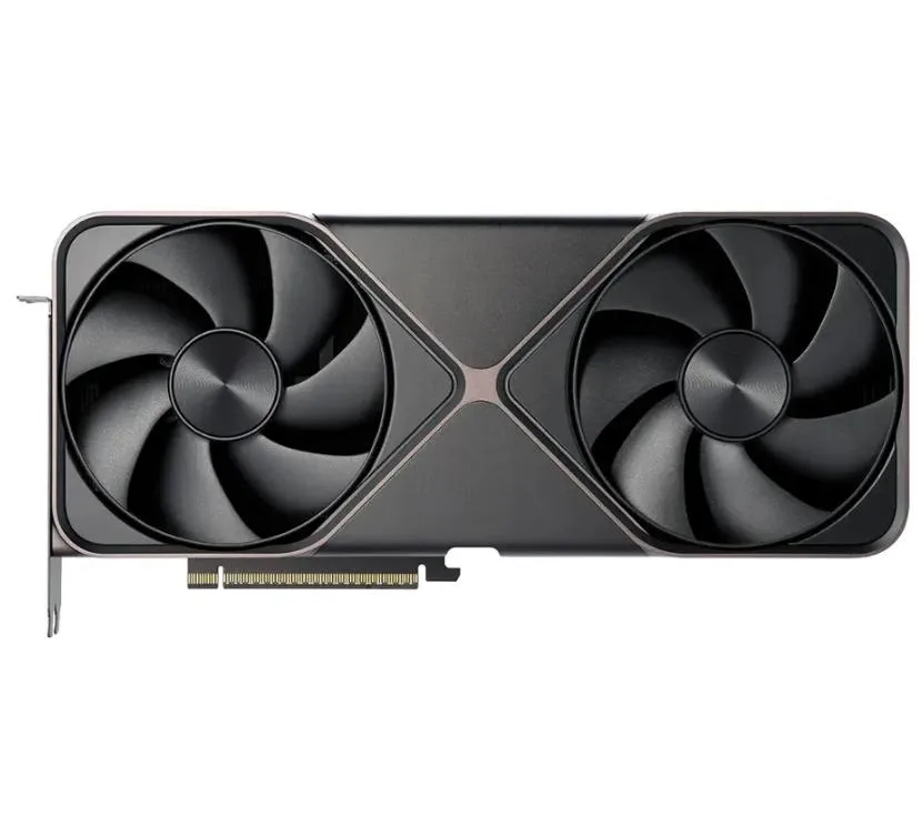 NVIDIA GeForce RTX 5090 Founder Edition graphics card in gray finish