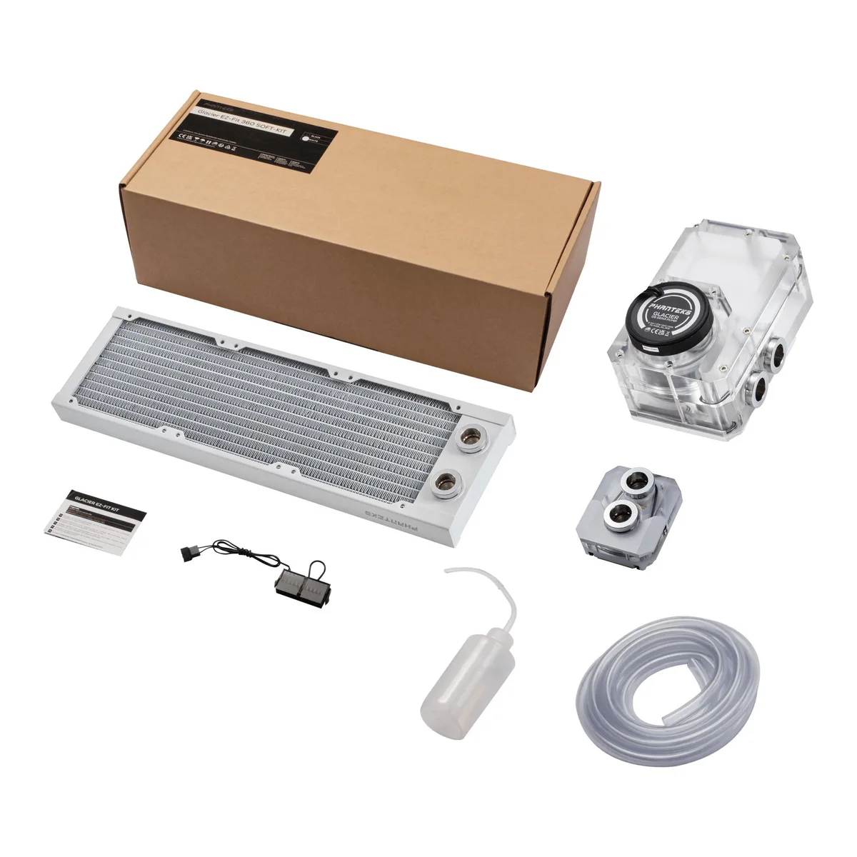 Phanteks Phanteks PH-GEF_KIT360-ST_DWT DIY Cooling 360mm Soft Tube White — 제품 사진