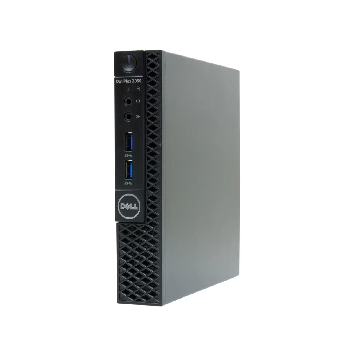Small black and silver micro desktop unit