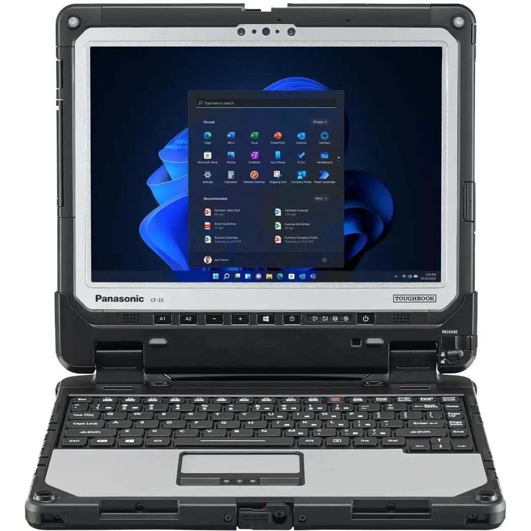 Panasonic Panasonic Toughbook 33 2-in-1 Laptop 12" QHD i5-7300U 16GB 512GB 4G LTE Barcode Reader Windows 11 Pro — 제품 사진