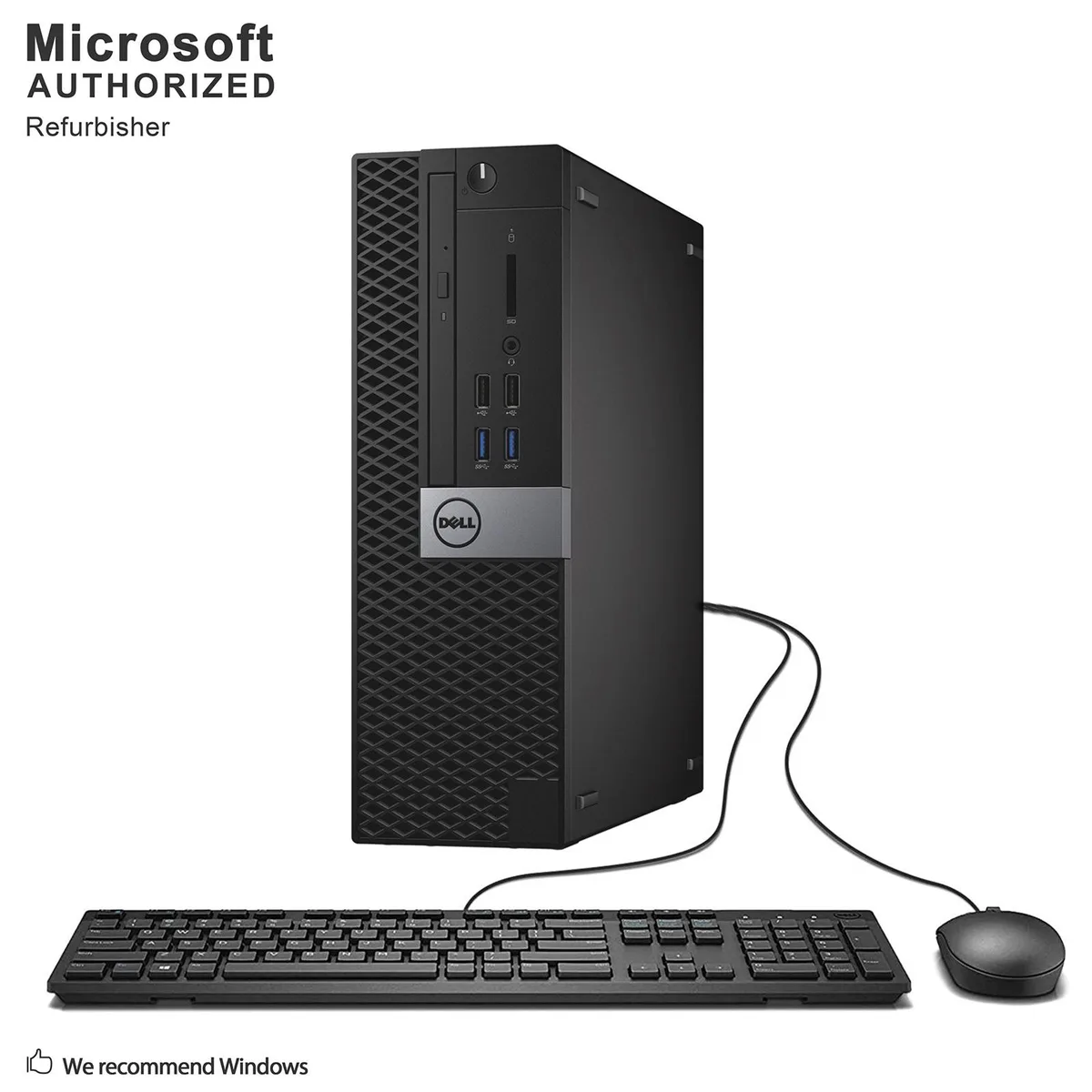 Black small form factor Dell Optiplex 5050 desktop tower