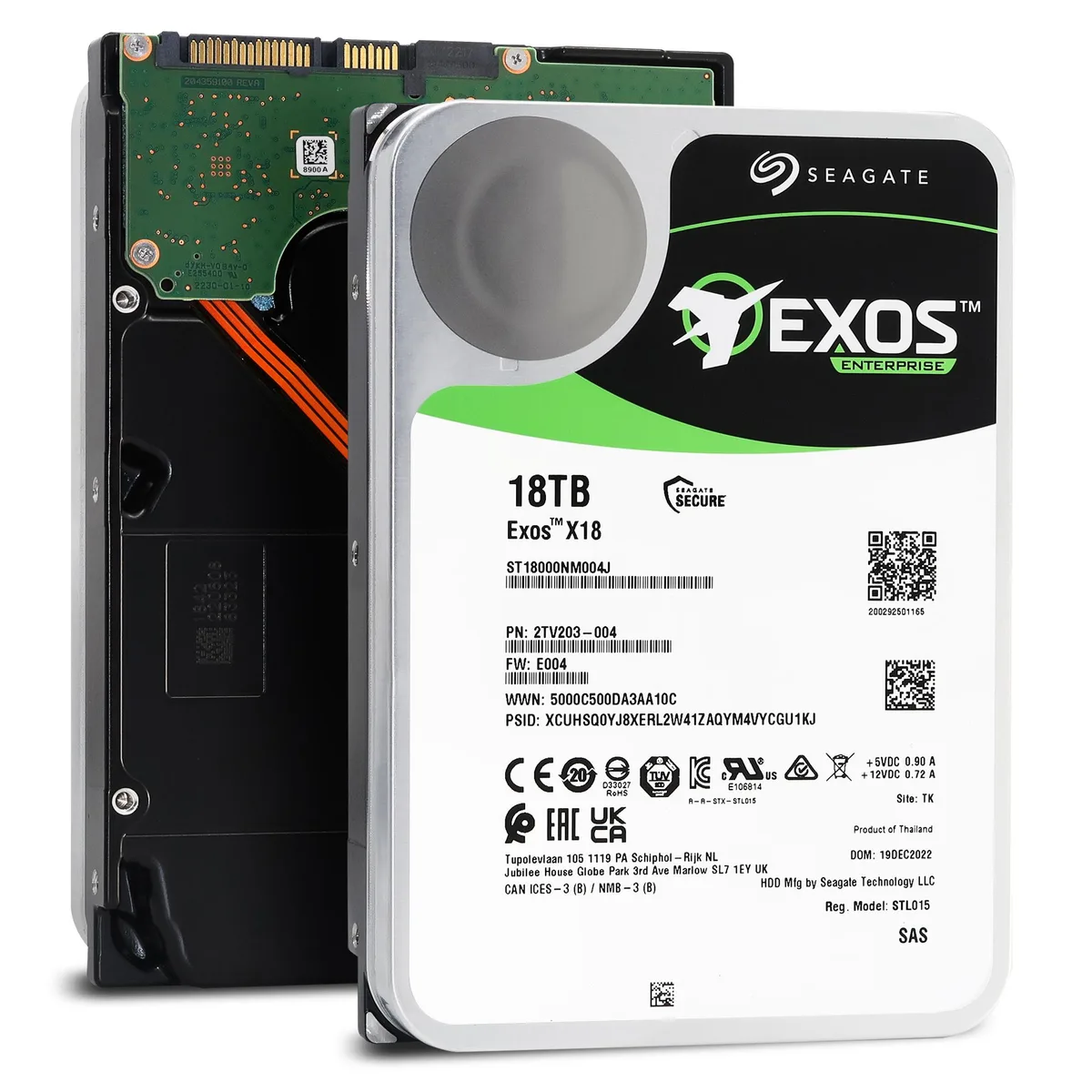 Seagate Seagate Exos X18 18TB SAS 12Gb/s 3.5" internal hard drive — zdjęcie produktu