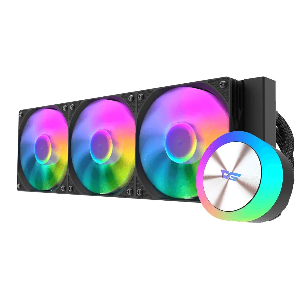 darkFlash darkFlash AQUAGLOW DG360 360mm liquid cooler black — 商品照片