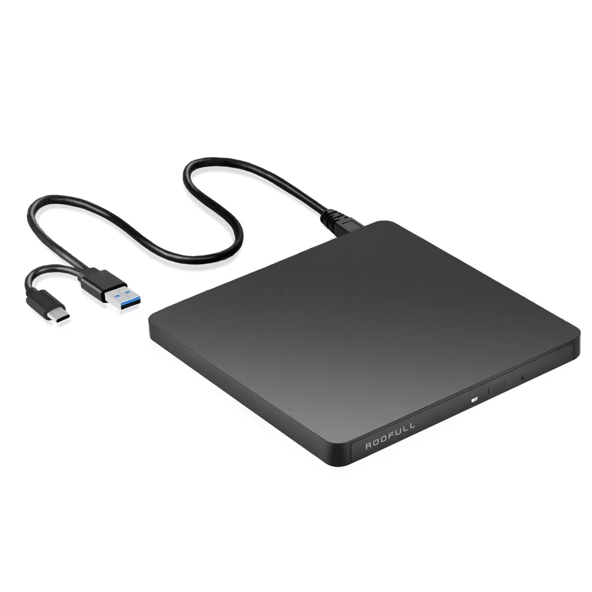 KEHIPI KEHIPI External CD/DVD Duplicator USB 3.0 & USB-C Ultra-Slim .52 in — 商品照片