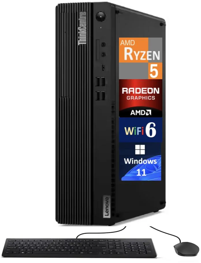 Lenovo Lenovo ThinkCentre M75s desktop PC Ryzen 5 Pro 5650G 16GB DDR4 512GB NVMe 260W Windows 11 Pro — photo du produit