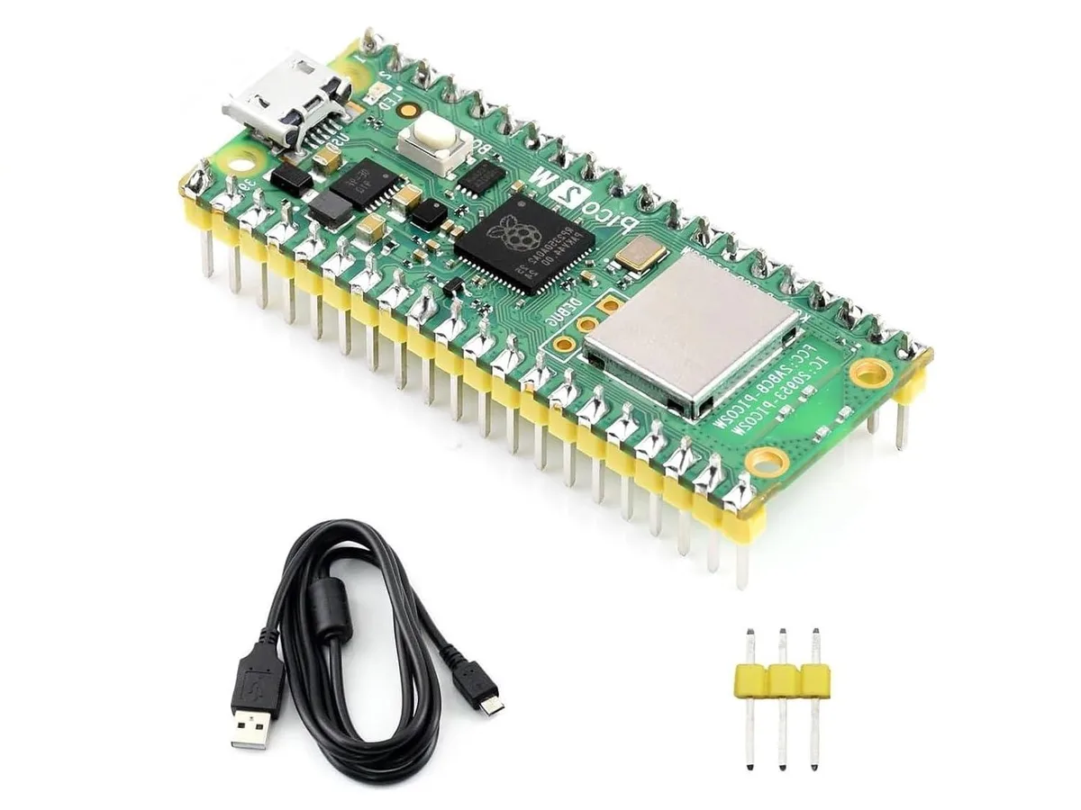LORDWORLD LORDWORLD Raspberry Pi Pico 2 W RP2350 Development Board with Pre-soldered Header — 제품 사진