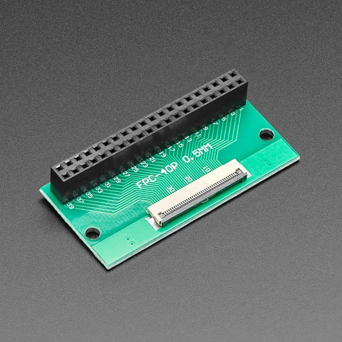 Adafruit Adafruit 40-pin FPC to Straight 2x20 IDC Female Socket Header Adapter — תמונת המוצר