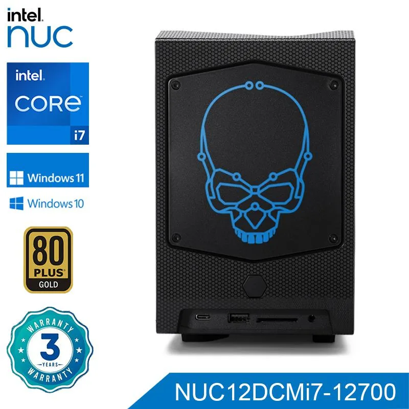 Intel Intel NUC12DCMi7 Core i7-12700 12C/20T 4.9GHz barebone mini PC — photo du produit