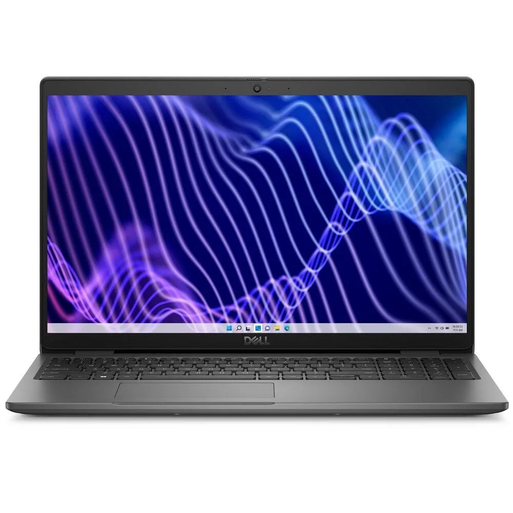 Gray Dell Latitude 3540 15.6 inch laptop closed on flat surface