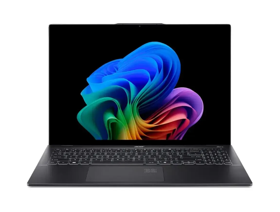 Ice Black 16 inch OLED touch laptop with thin bezels