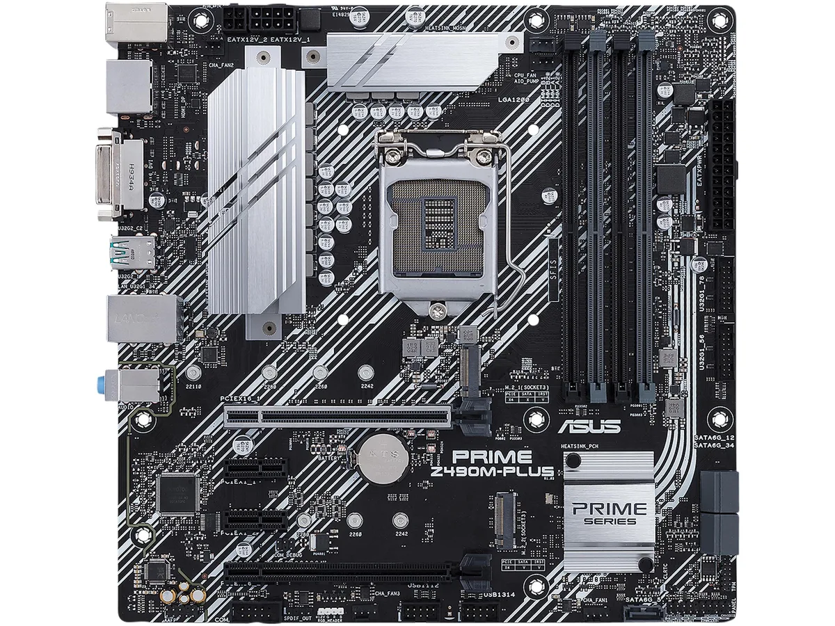 ASUS ASUS PRIME Z490M-PLUS Intel motherboard — product photo