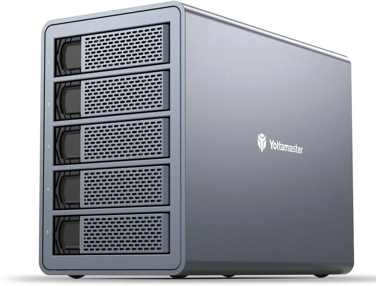 Yottamaster Yottamaster FS4C3 5-bay 10Gbps USB-C SATA drive enclosure — Produktfoto