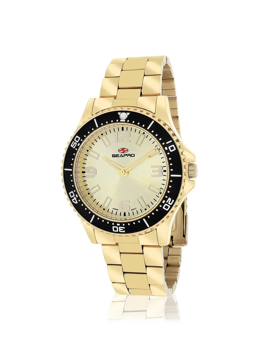 SEAPRO SEAPRO SP5413 Watch Gold Quartz 19 mm Band 30 m — product photo