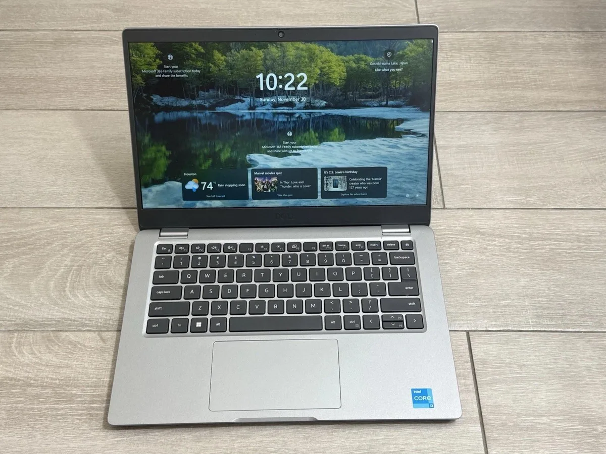 Silver Dell Latitude 3340 laptop closed lid 13.3 inch screen