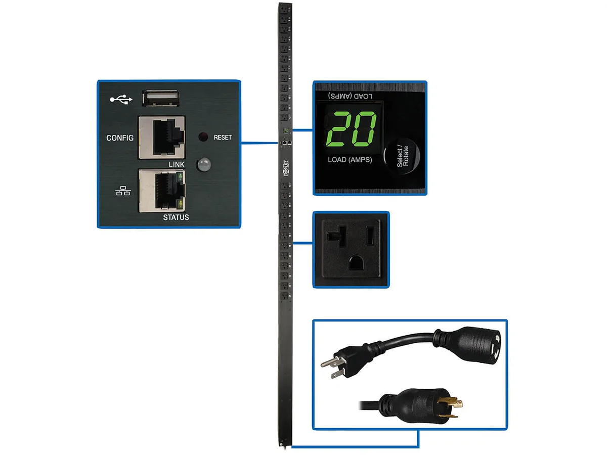 Tripp Lite Tripp Lite PDUMV20NETLX PDU Switched 1.9kW 120V 24 5-15/20R 20A 0U — foto produk