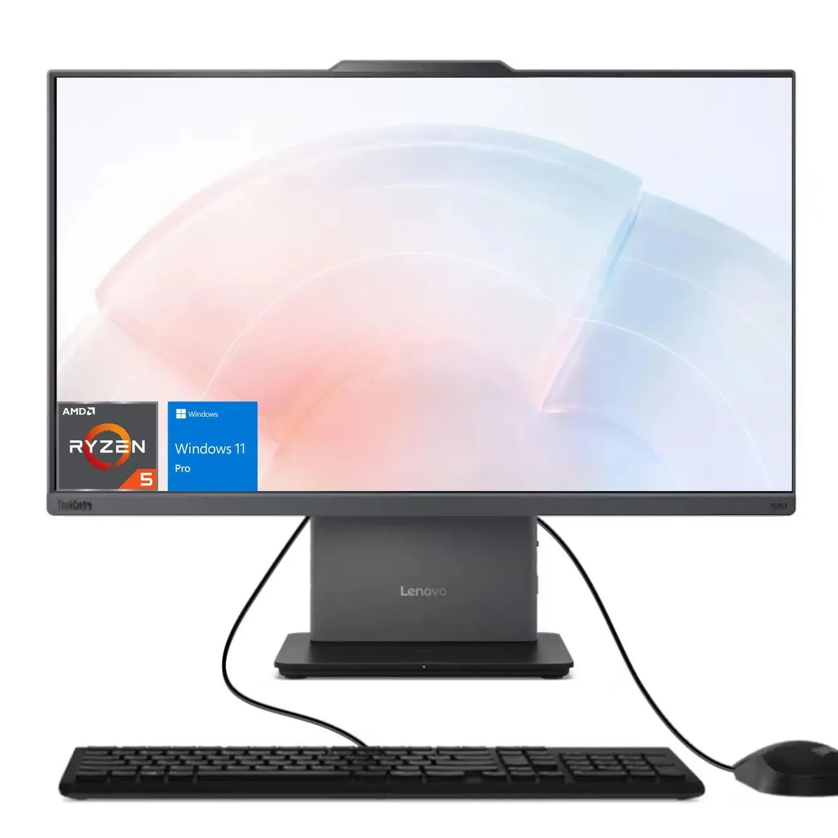 Lenovo Lenovo ThinkCentre neo 50a All-in-One 23.8" FHD 100Hz Ryzen 5 220 16GB DDR5 2TB Windows 11 Pro Black — product photo