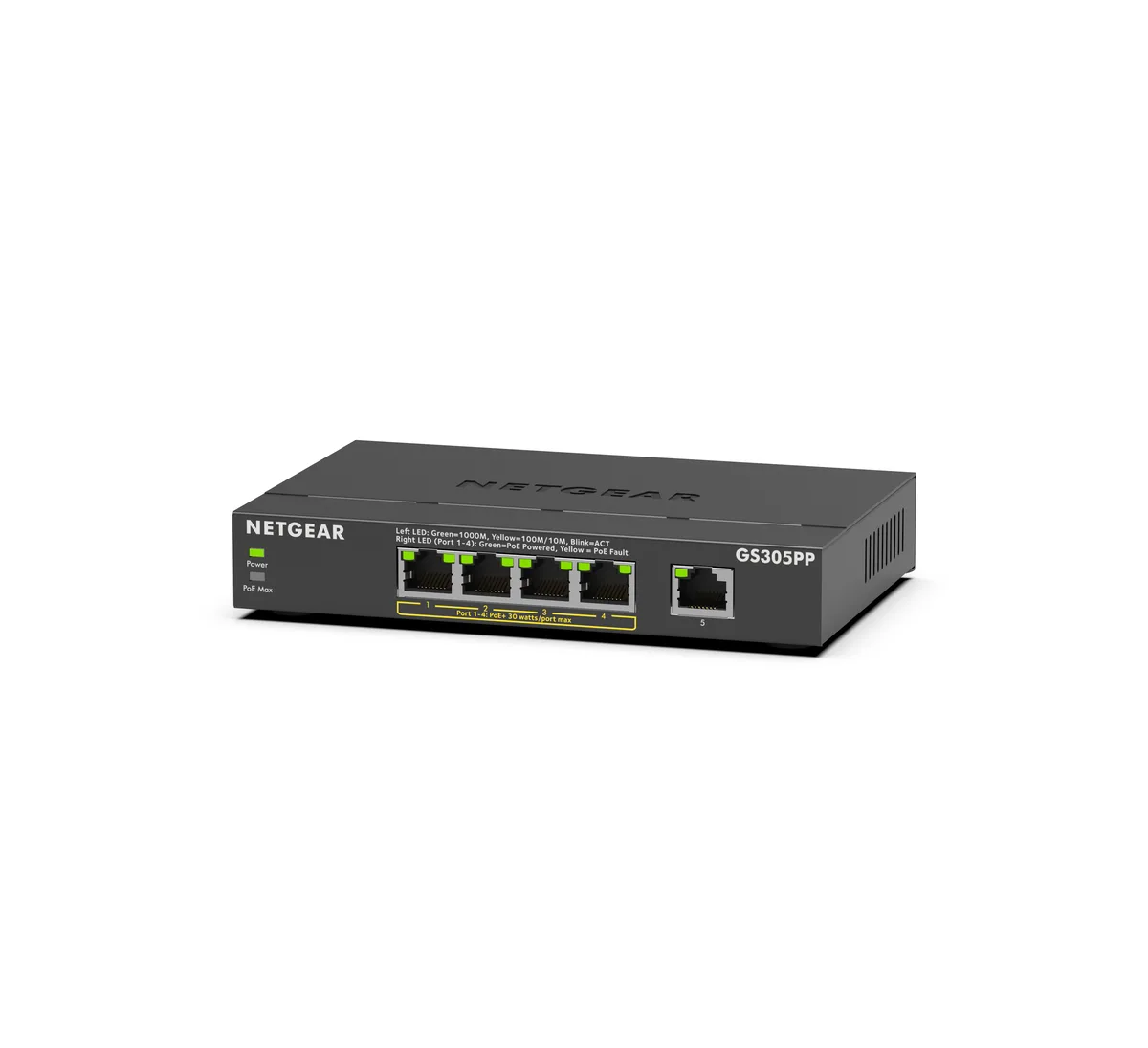 Netgear Inc. Netgear Inc. GS305PP-300NAS 5-port Gigabit network switch 4 PoE+ 83W — fotografija proizvoda