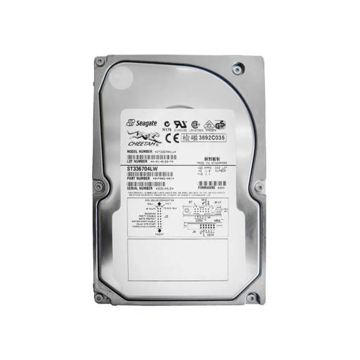 Seagate Seagate ST336704LWProduct Cheetah 36LP 36.7 GB 10000 RPM 3.5" internal hard drive — 제품 사진