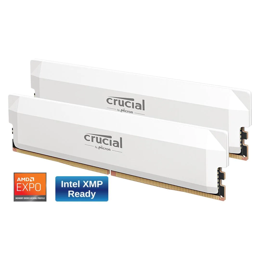 Crucial Crucial CP2K16G64C38U5W 32GB (2x16GB) DDR5 6400 desktop RAM — product photo