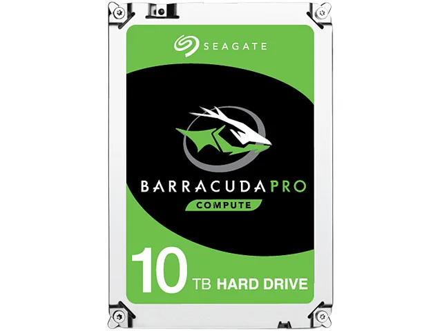 Seagate Seagate BarraCuda Pro ST10000DM0004 10TB 7200 RPM 256MB SATA 3.5" internal hard drive — product photo