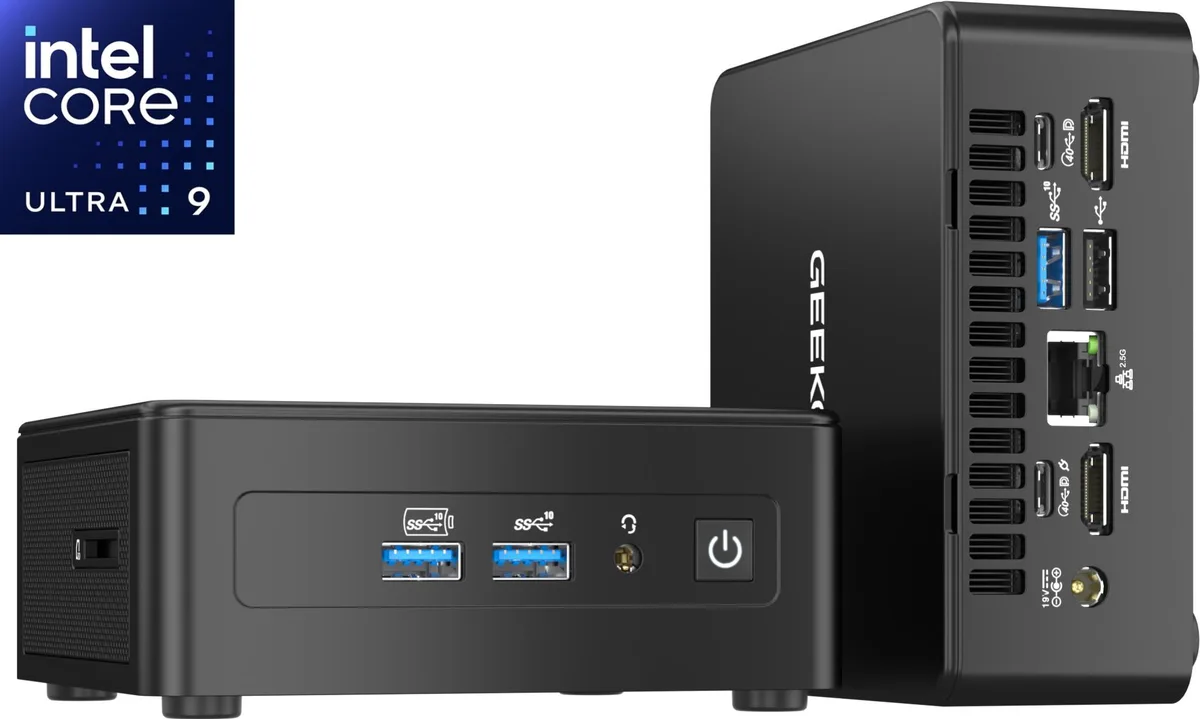 GEEKOM GEEKOM GMIT15U9285H-321-US mini PC Intel Core Ultra 9 285H 32GB DDR5 1TB SSD — photo du produit